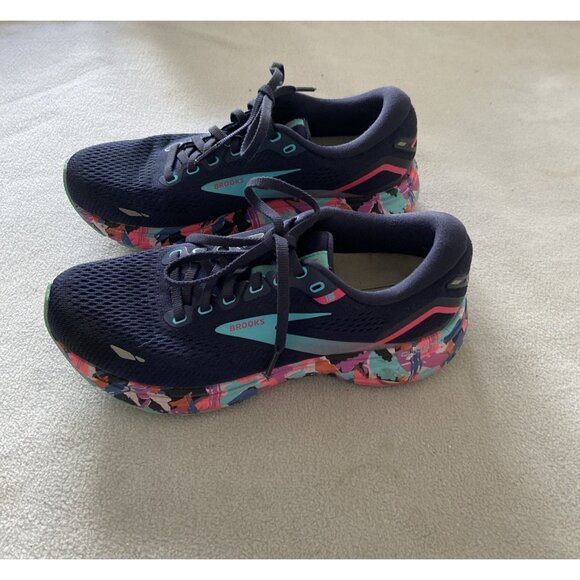 Brooks Women's Eclipse Baja Blue Pink Ghost 15 Running Shoes Sz 7.5 - Picture 4 of 9